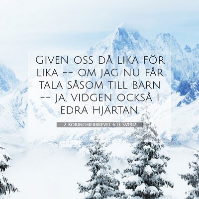 2 Korinthierbrevet 6:13 Bibelvers Förklarad