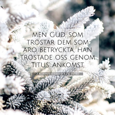 2 Korinthierbrevet 7:6 SV1917 Bild av bibelvers