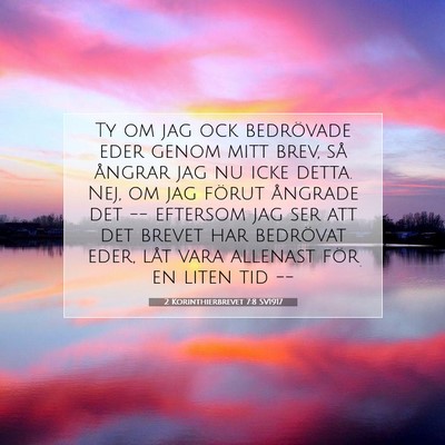 2 Korinthierbrevet 7:8 Bibelvers Förklarad