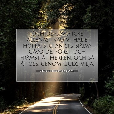 2 Korinthierbrevet 8:5 Bibelvers Förklarad