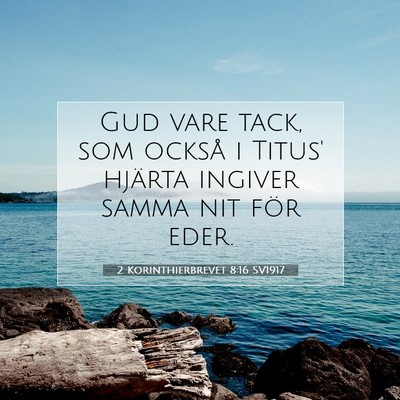 2 Korinthierbrevet 8:16 SV1917 Bild av bibelvers