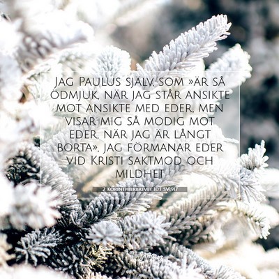 2 Korinthierbrevet 10:1 SV1917 Bild av bibelvers