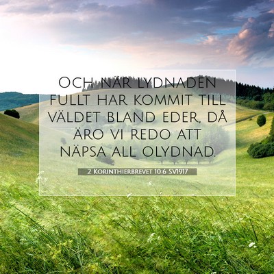 2 Korinthierbrevet 10:6 Bibelvers Förklarad