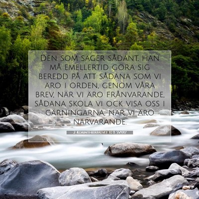 2 Korinthierbrevet 10:11 Bibelvers Förklarad
