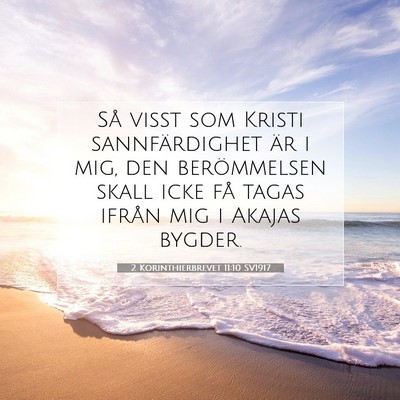 2 Korinthierbrevet 11:10 SV1917 Bild av bibelvers