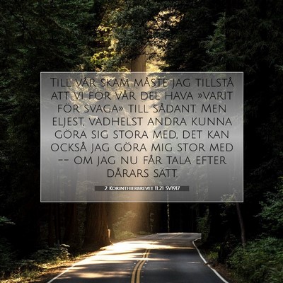 2 Korinthierbrevet 11:21 SV1917 Bild av bibelvers