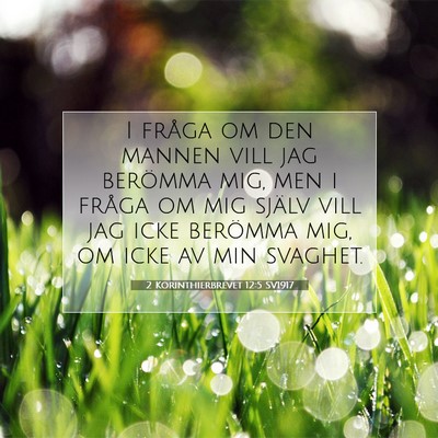 2 Korinthierbrevet 12:5 SV1917 Bild av bibelvers