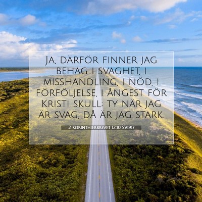 2 Korinthierbrevet 12:10 SV1917 Bild av bibelvers