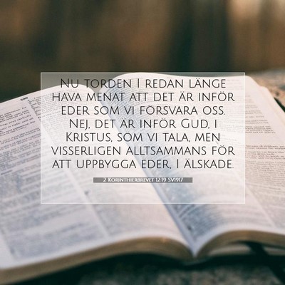 2 Korinthierbrevet 12:19 SV1917 Bild av bibelvers