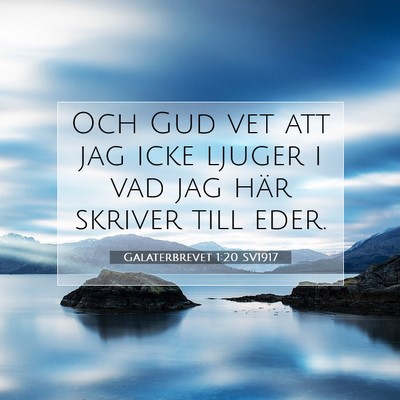 Galaterbrevet 1:20 Bibelvers Förklarad