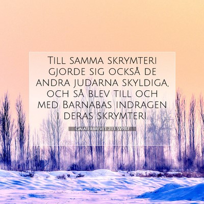 Galaterbrevet 2:13 Bibelvers Förklarad