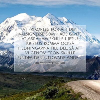 Galaterbrevet 3:14 SV1917 Bild av bibelvers