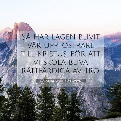 Galaterbrevet 3:24 Bibelvers Förklarad