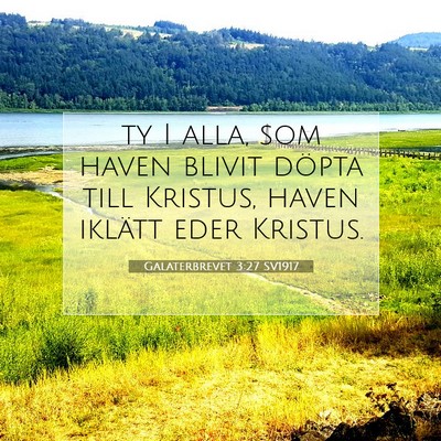 Galaterbrevet 3:27 SV1917 Bild av bibelvers