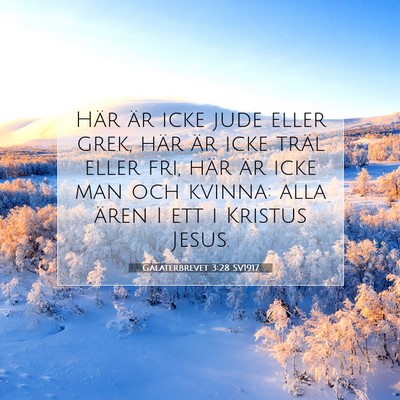 Galaterbrevet 3:28 SV1917 Bild av bibelvers