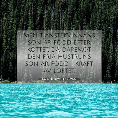 Galaterbrevet 4:23 Bibelvers Förklarad