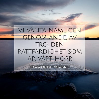 Galaterbrevet 5:5 SV1917 Bild av bibelvers