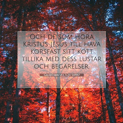 Galaterbrevet 5:24 SV1917 Bild av bibelvers