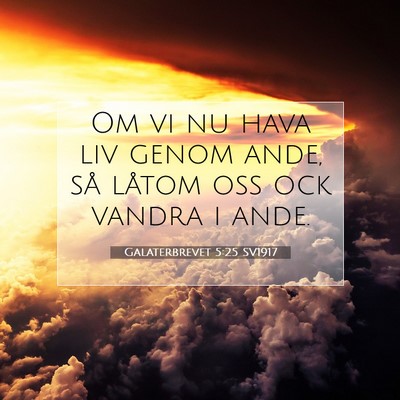 Galaterbrevet 5:25 SV1917 Bild av bibelvers