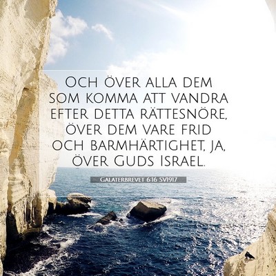 Galaterbrevet 6:16 SV1917 Bild av bibelvers