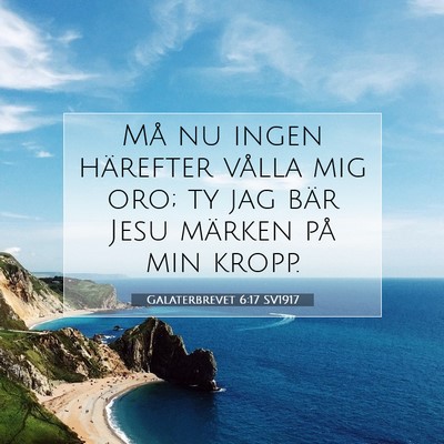Galaterbrevet 6:17 SV1917 Bild av bibelvers