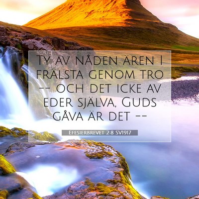 Efesierbrevet 2:8 SV1917 Bild av bibelvers