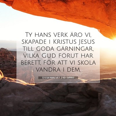 Efesierbrevet 2:10 SV1917 Bild av bibelvers