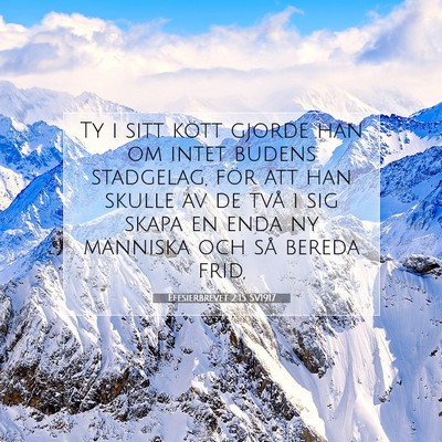Efesierbrevet 2:15 SV1917 Bild av bibelvers