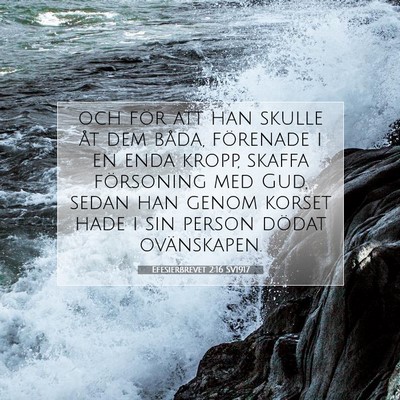 Efesierbrevet 2:16 SV1917 Bild av bibelvers