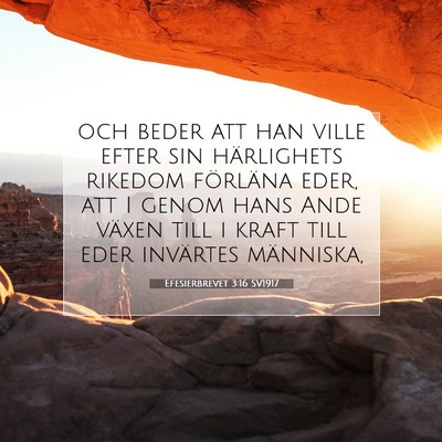 Efesierbrevet 3:16 SV1917 Bild av bibelvers