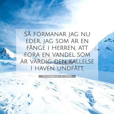 Efesierbrevet 4:1 SV1917 Bild av bibelvers