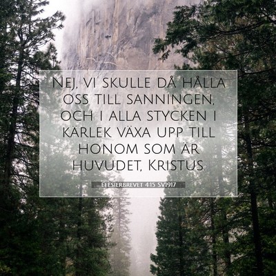 Efesierbrevet 4:15 SV1917 Bild av bibelvers