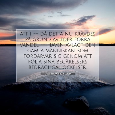 Efesierbrevet 4:22 SV1917 Bild av bibelvers