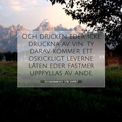 Efesierbrevet 5:18 SV1917 Bild av bibelvers
