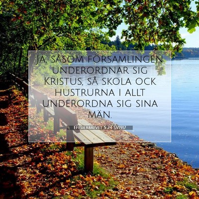 Efesierbrevet 5:24 SV1917 Bild av bibelvers