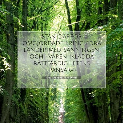 Efesierbrevet 6:14 SV1917 Bild av bibelvers