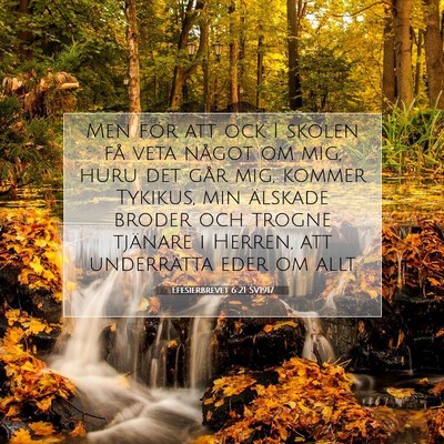 Efesierbrevet 6:21 SV1917 Bild av bibelvers