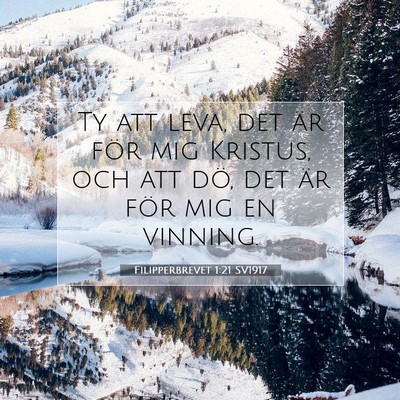 Filipperbrevet 1:21 Bibelvers Förklarad