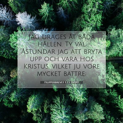 Filipperbrevet 1:23 Bibelvers Förklarad