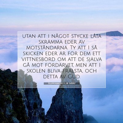 Filipperbrevet 1:28 Bibelvers Förklarad