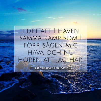 Filipperbrevet 1:30 Bibelvers Förklarad