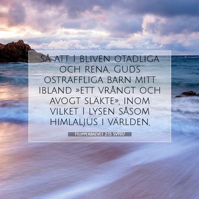 Filipperbrevet 2:15 SV1917 Bild av bibelvers