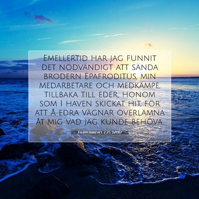 Filipperbrevet 2:25 SV1917 Bild av bibelvers