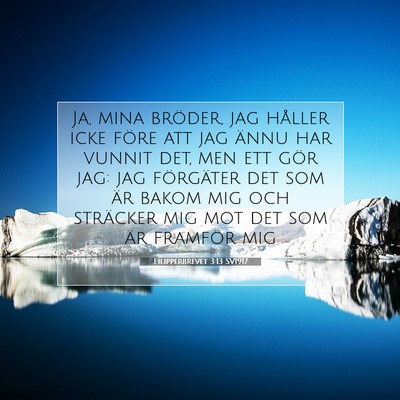 Filipperbrevet 3:13 SV1917 Bild av bibelvers