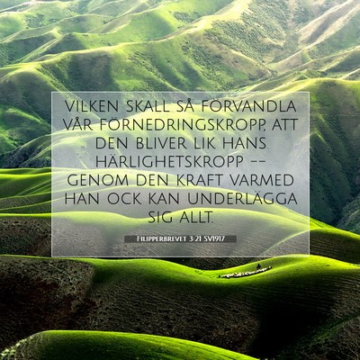 Filipperbrevet 3:21 SV1917 Bild av bibelvers