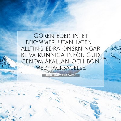 Filipperbrevet 4:6 SV1917 Bild av bibelvers