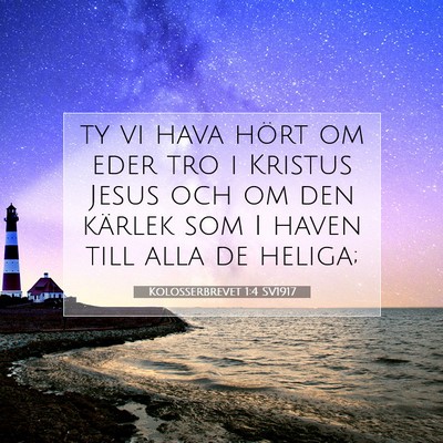 Kolosserbrevet 1:4 Bibelvers Förklarad