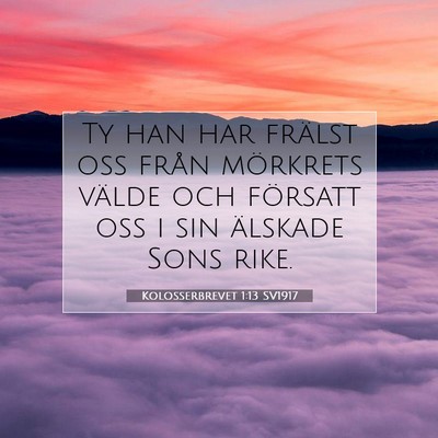 Kolosserbrevet 1:13 Bibelvers Förklarad