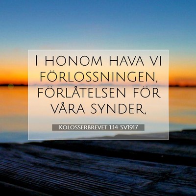 Kolosserbrevet 1:14 Bibelvers Förklarad