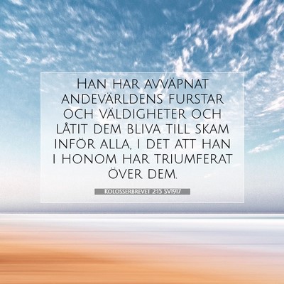 Kolosserbrevet 2:15 SV1917 Bild av bibelvers